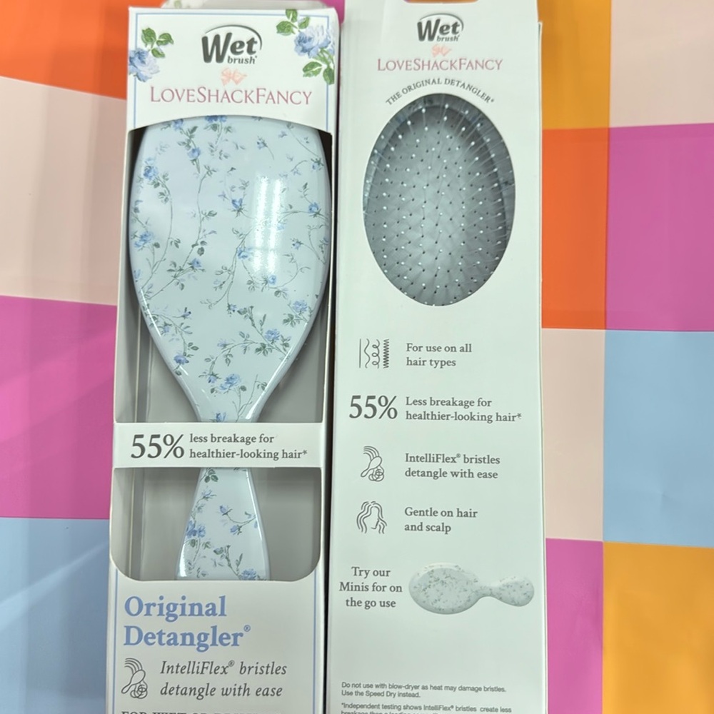 Love SHACK Fancy Blue Wet Brush NIB